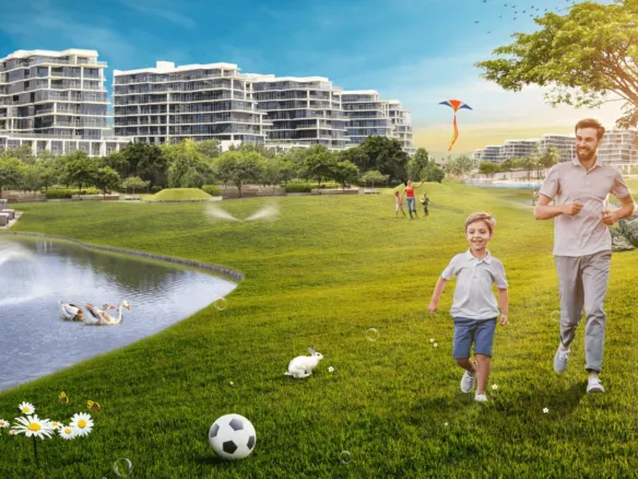 Damac Hills - Park Town — вид на комплекс, фото 4