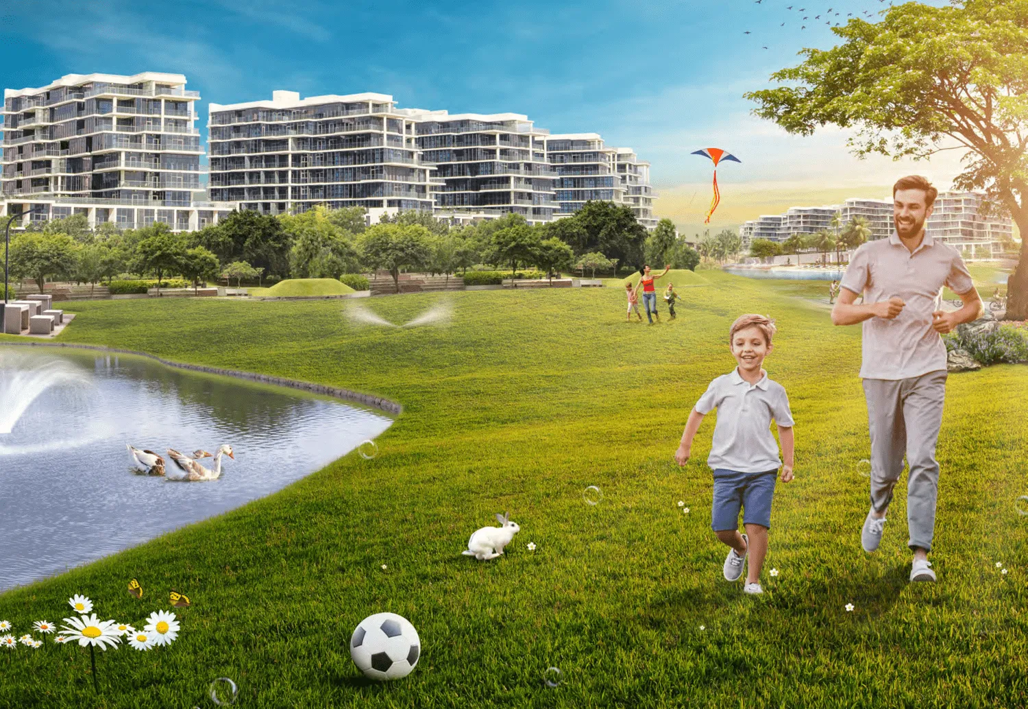 Damac Hills - Park Town — вид на комплекс, фото 4