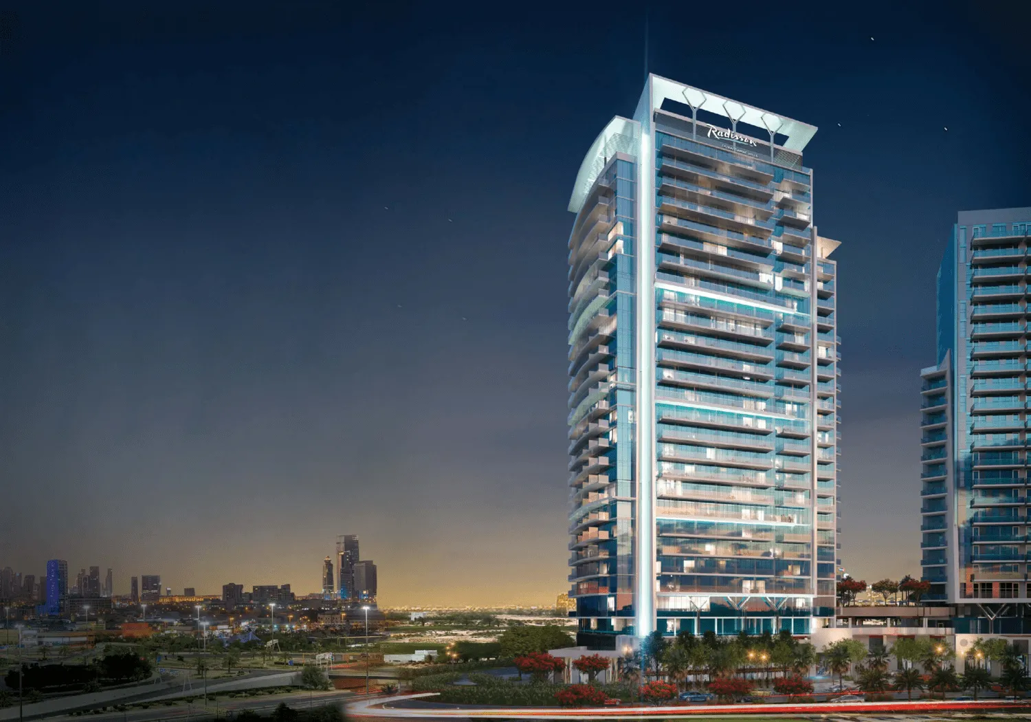 Damac Hills - Radisson Dubai — вид на комплекс