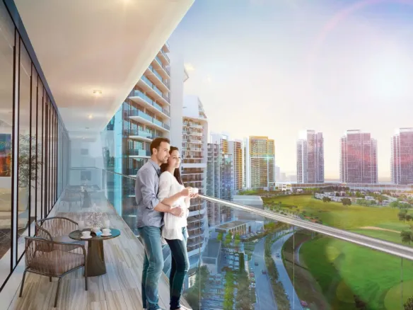 Damac Hills - Radisson Dubai — вид с балкона
