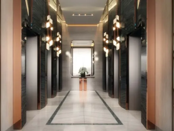 Damac Hills - Radisson Dubai — лифтовой холл
