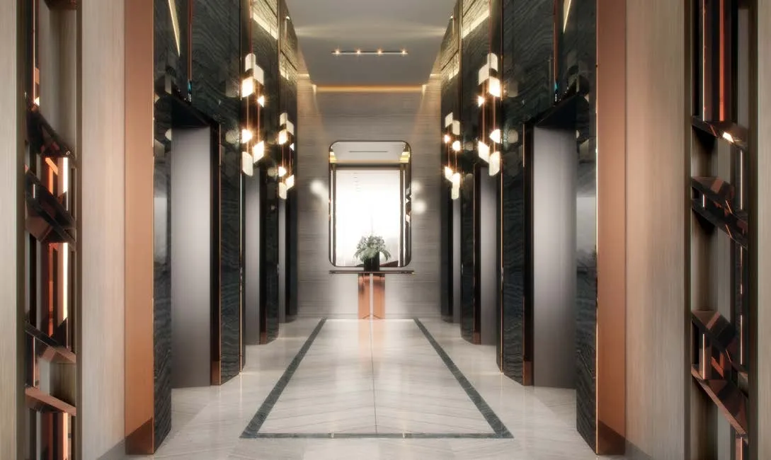 Damac Hills - Radisson Dubai — лифтовой холл