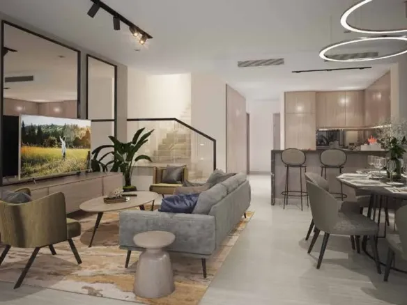 Damac Hills - The Legends — интерьер гостиной