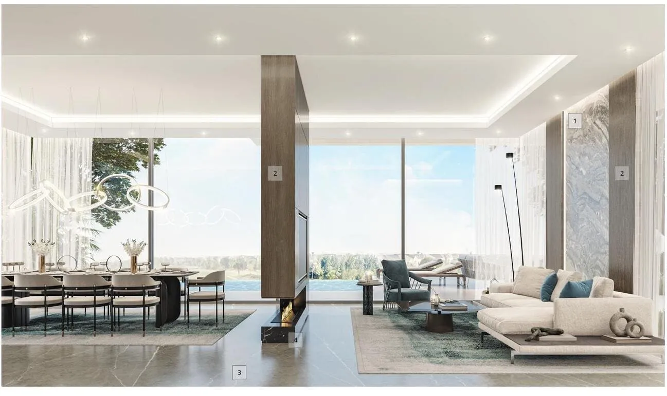 Damac Hills - Utopia — интерьер гостиной, фото 22