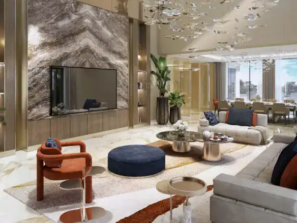 Damac Islands Phase 1 and 2 — интерьер гостиной