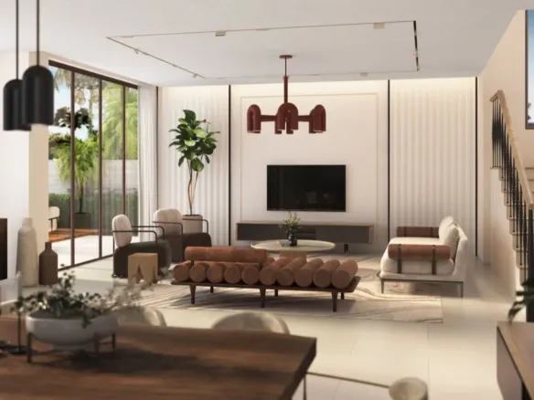 DAMAC Lagoons — интерьер гостиной