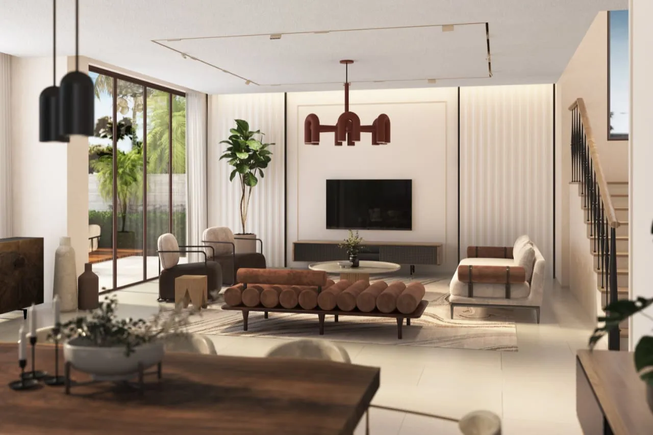 DAMAC Lagoons — интерьер гостиной