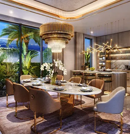 Damac Lagoons Monte Carlo — обеденная зона