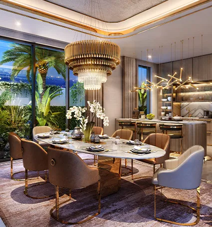 Damac Lagoons Monte Carlo — обеденная зона