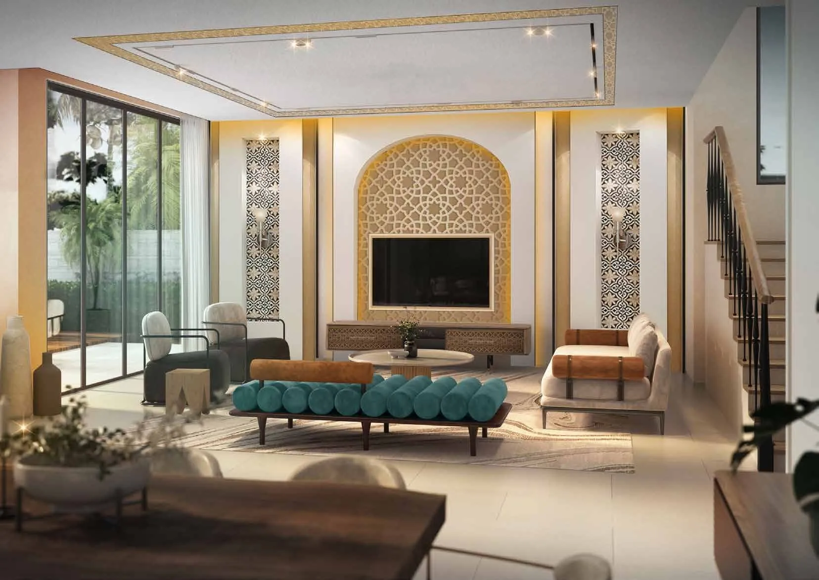 DAMAC Lagoons Morocco — интерьер гостиной