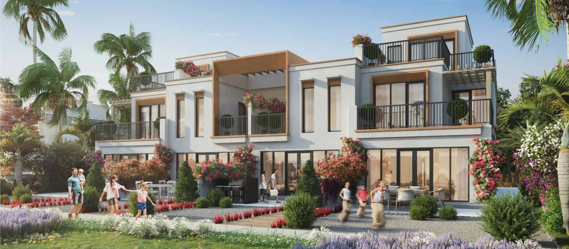 Damac Lagoons Mykonos — фасад здания