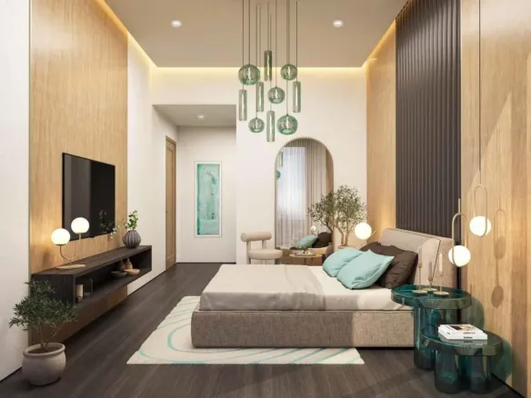 Damac Lagoons Views — спальня