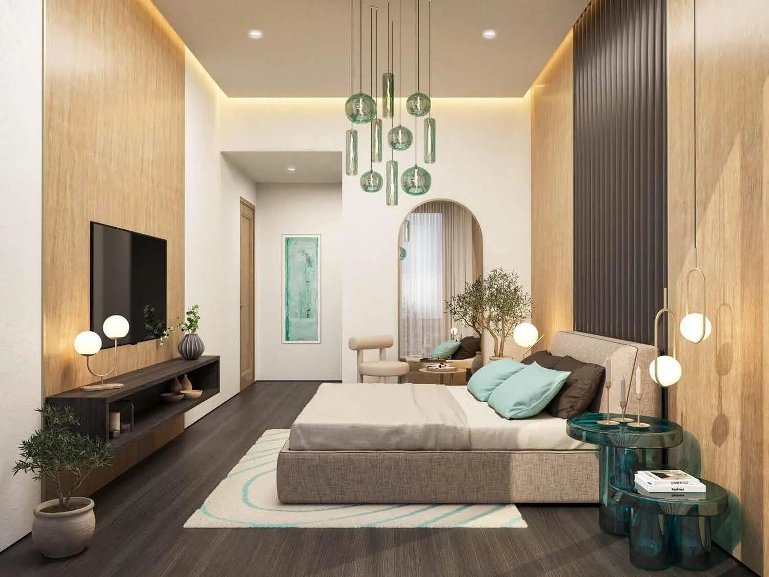 Damac Lagoons Views — спальня