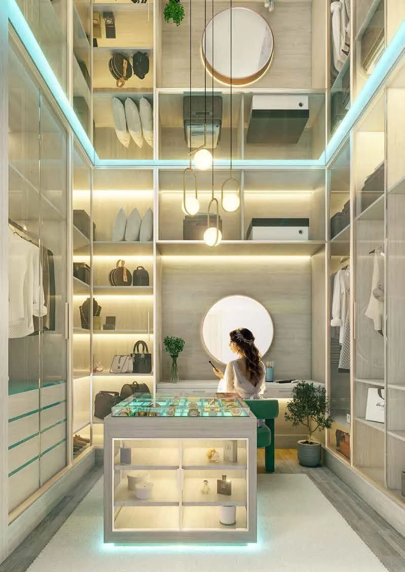 Damac Lagoons Views — гардеробная комната