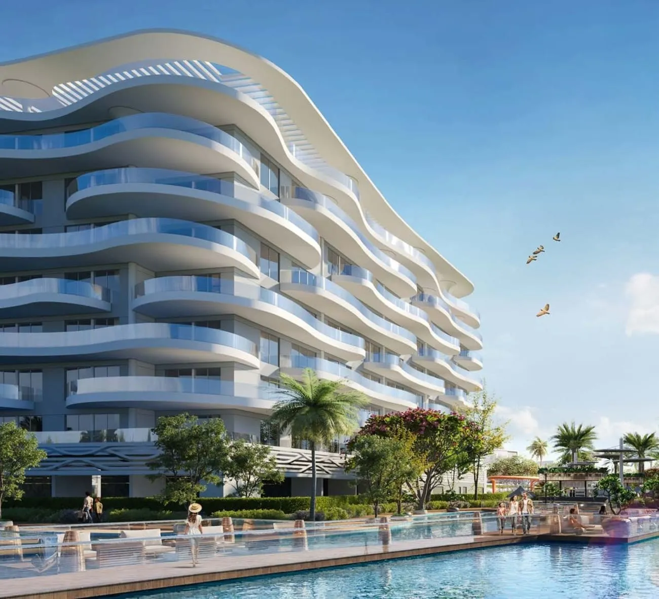 Damac Lagoons Views Phase 2 — вид на комплекс