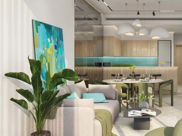 Damac Lagoons Views Phase 3 — интерьер гостиной