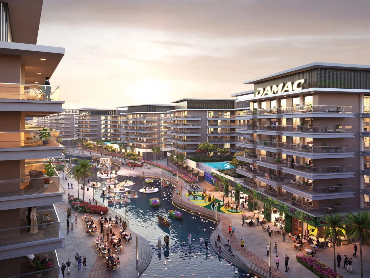 Damac Riverside Views — вид на комплекс, фото 3