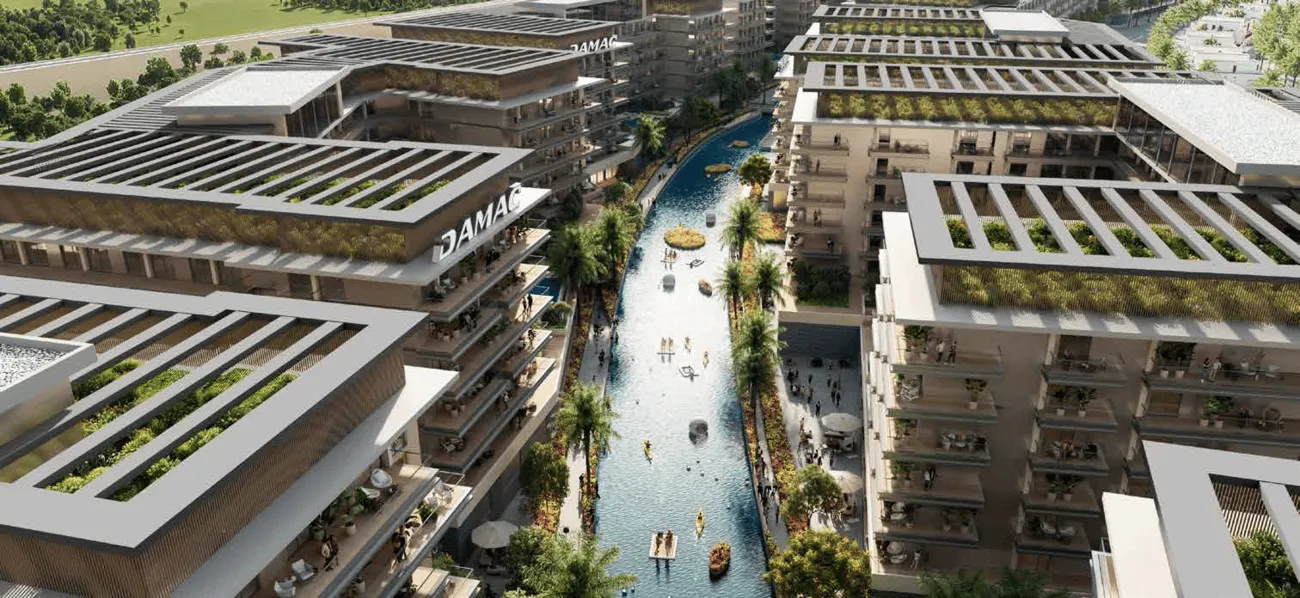 Damac Riverside Views — вид на комплекс, фото 4