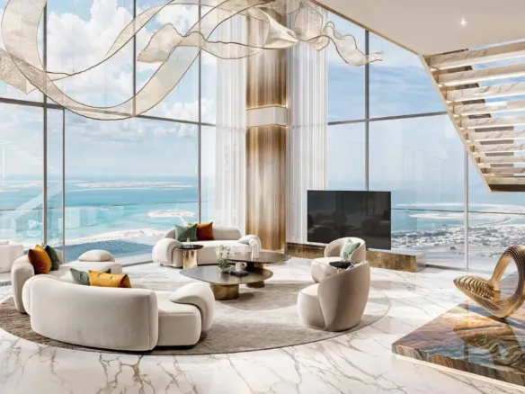 Damac Safa Gate — интерьер гостиной
