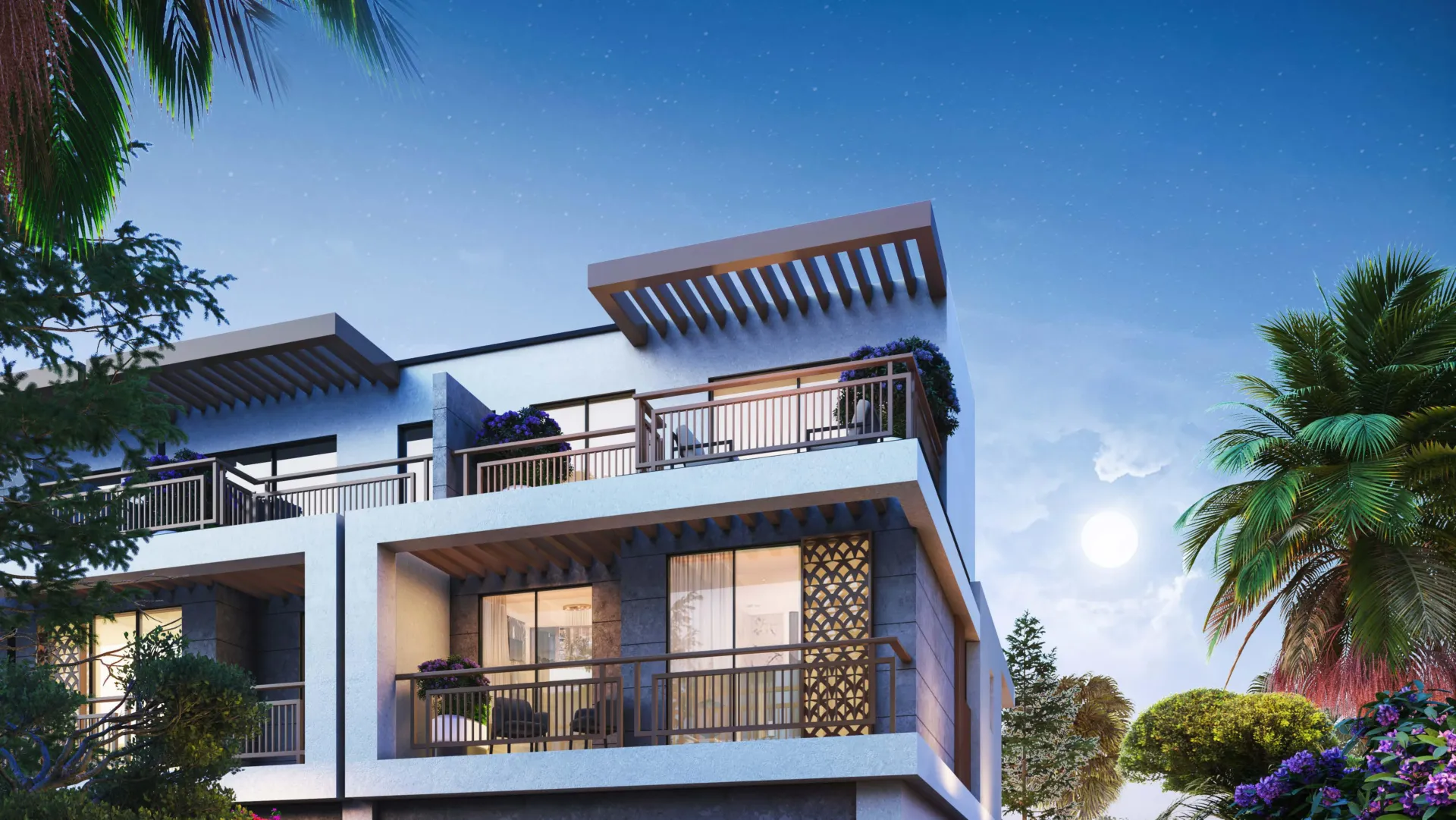 Damac Violet — фасад здания