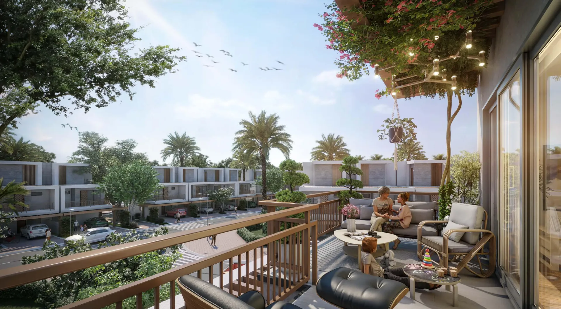 Damac Violet — терраса