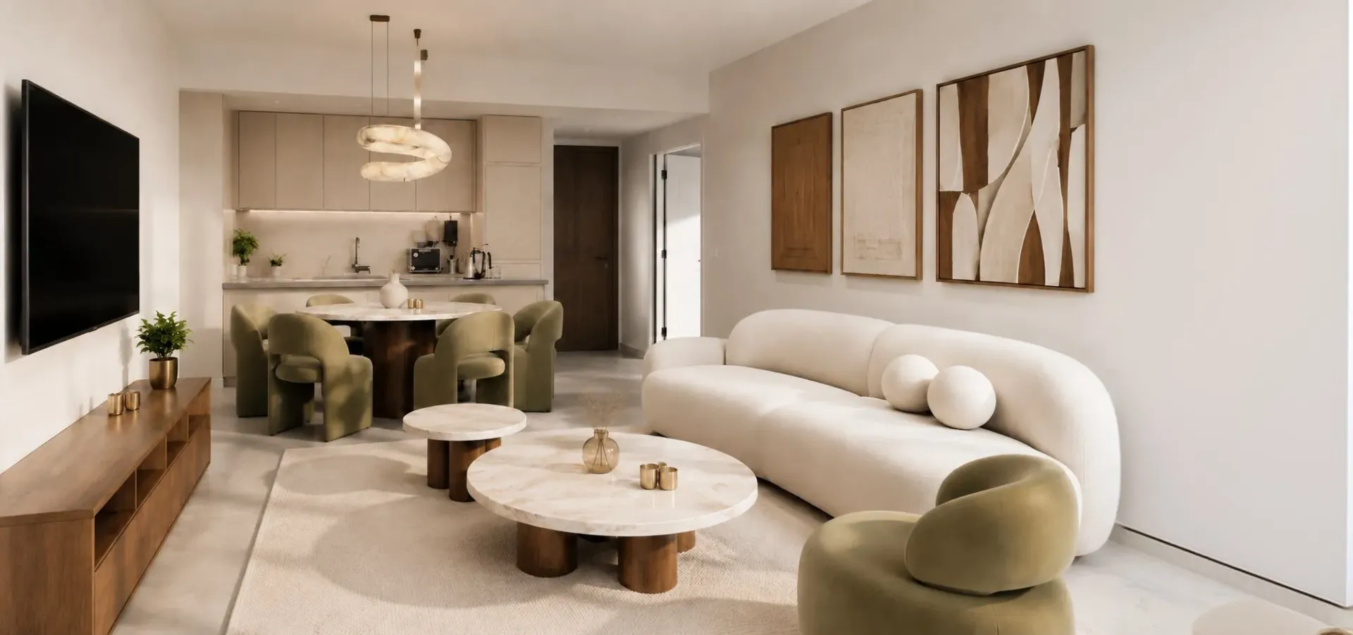Cavara Circle — интерьер гостиной
