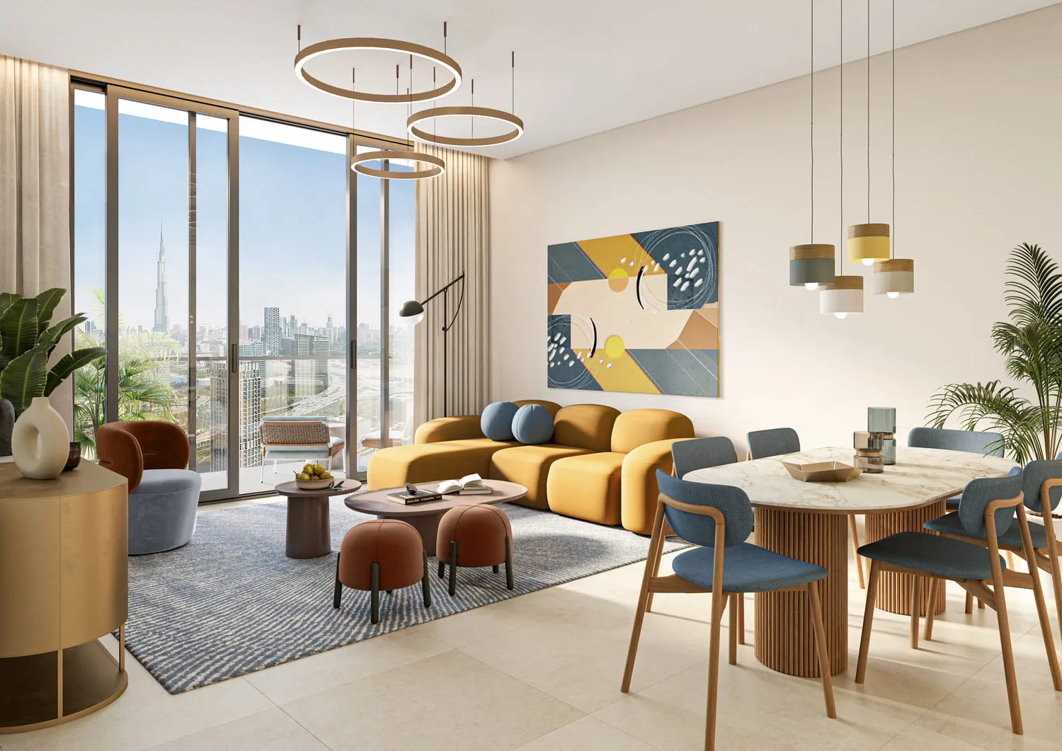 Design Quarter — интерьер гостиной