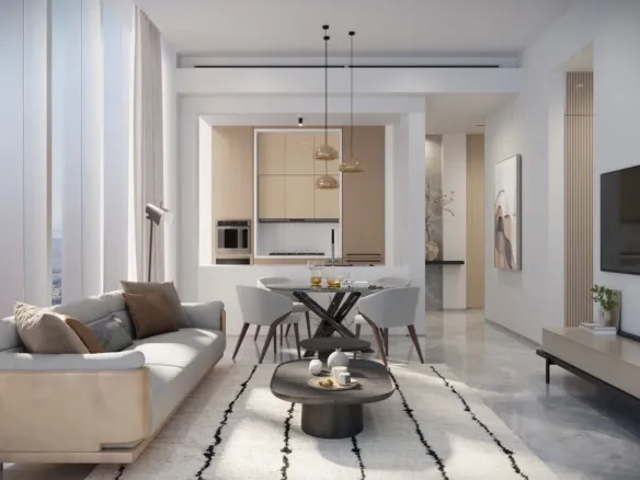 DIFC Heights Tower — интерьер гостиной