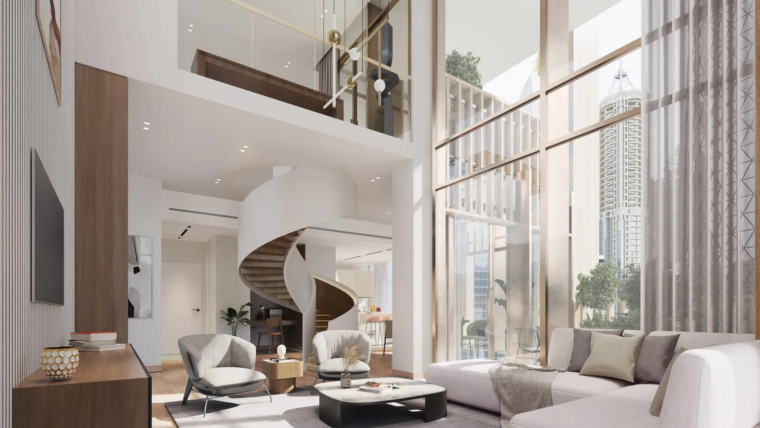 DIFC Living — интерьер гостиной