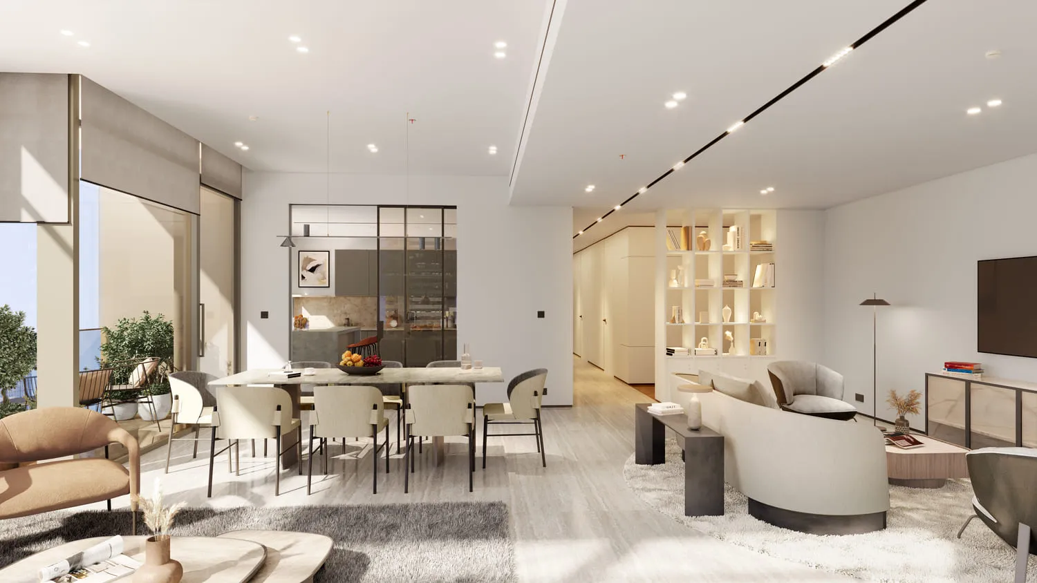 DIFC Living — интерьер гостиной, фото 15