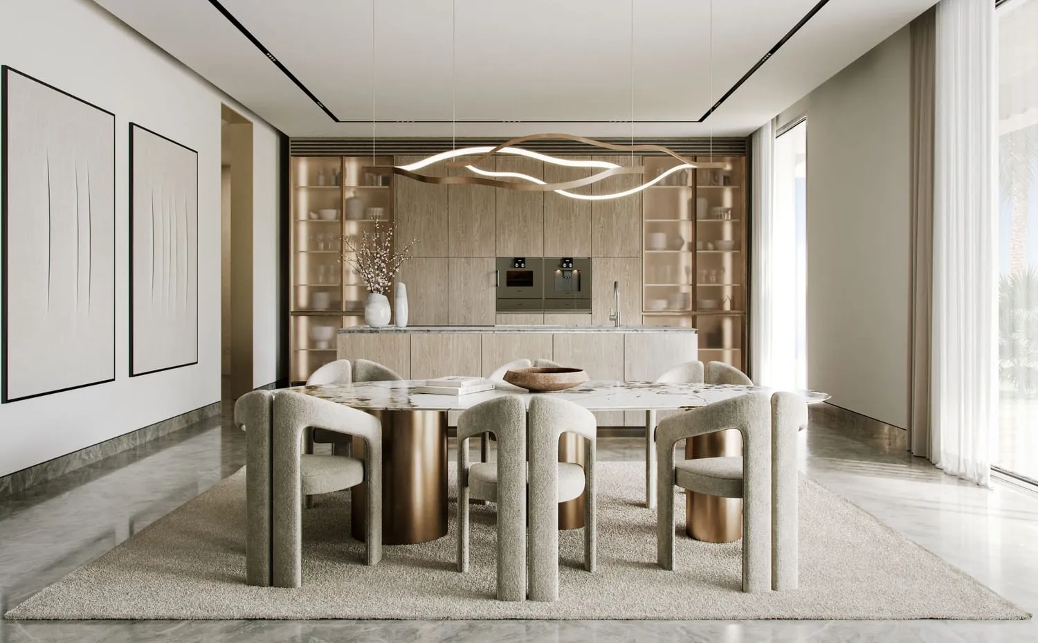District One West Phase 2 — кухня-столовая