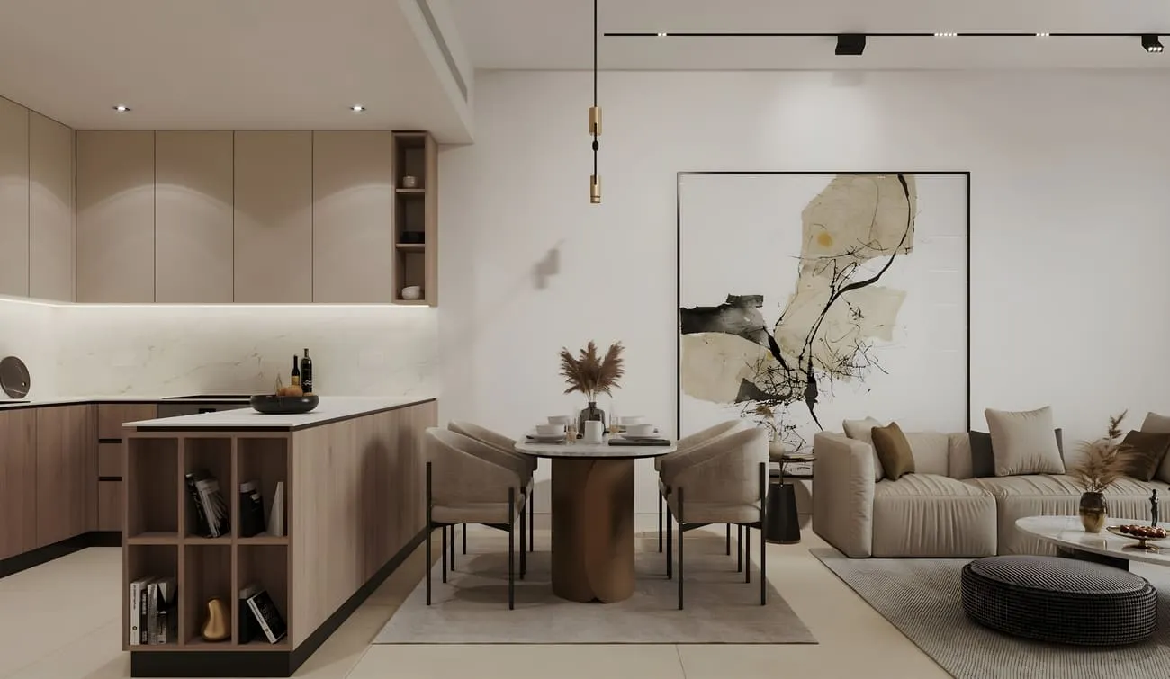 Divine Residencia — кухня-гостиная
