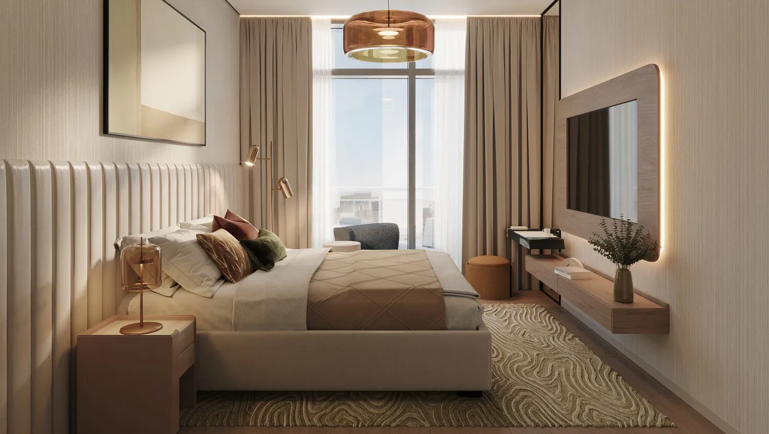 DoubleTree by Hilton — спальня