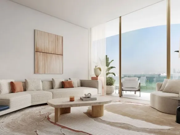 Dubai Harbour Residence — интерьер гостиной