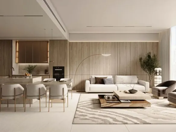 DWTN Residences — интерьер гостиной