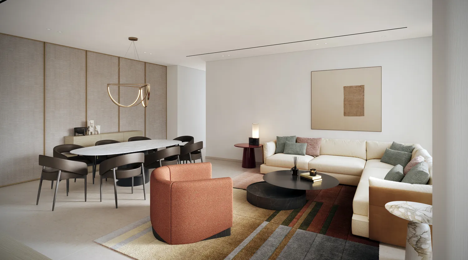 Eden House The Park — интерьер гостиной