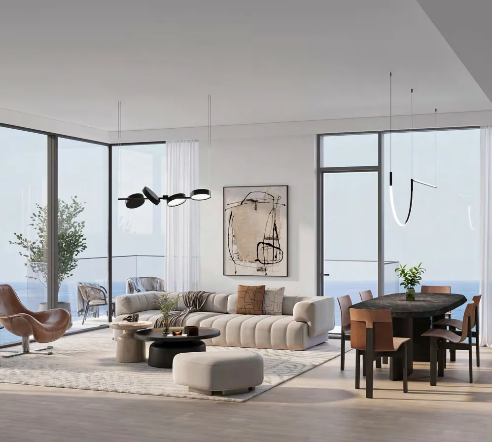 Edge Raha Island — интерьер гостиной