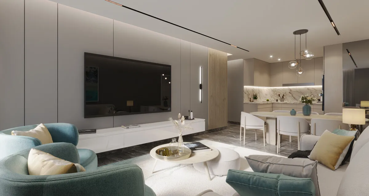 Edgewater Residences 1, 2 and 3 — интерьер гостиной