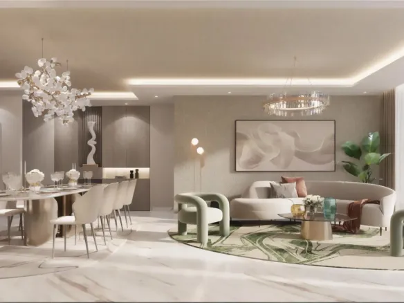 Elara by Durar Group — интерьер гостиной