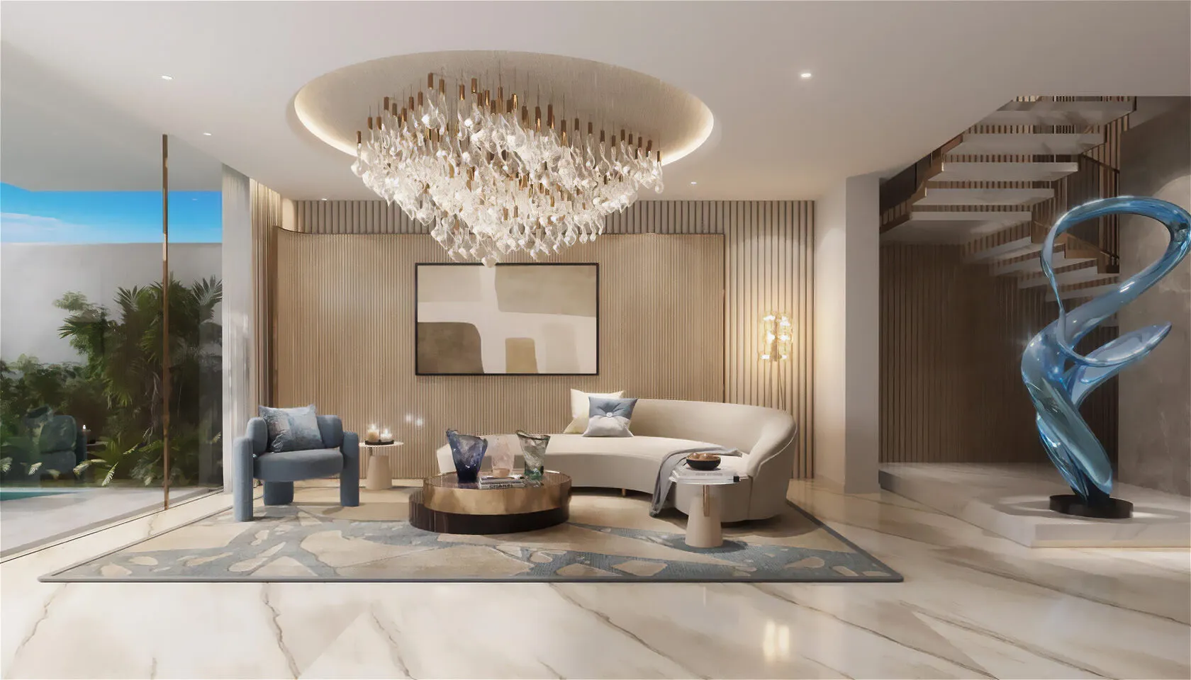 Elara by Durar Group — интерьер гостиной, фото 8