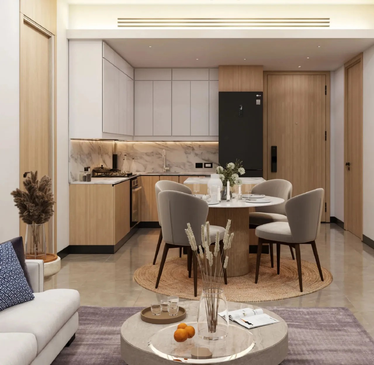 Elevia Residences 3 — кухня-столовая