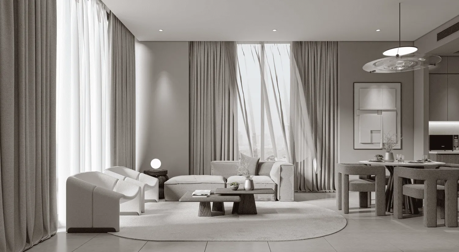 Elevia Residences — интерьер гостиной, фото 5