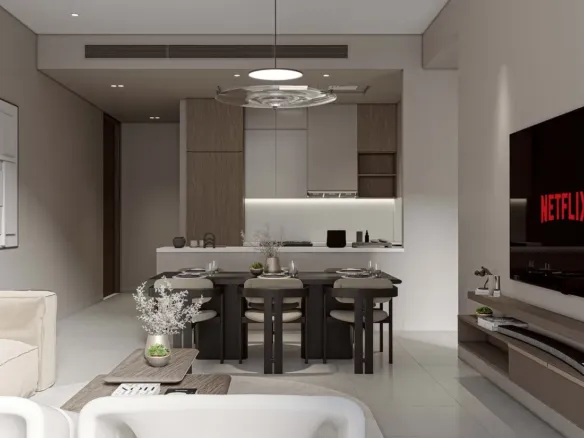 Elevia Residences — кухня-гостиная
