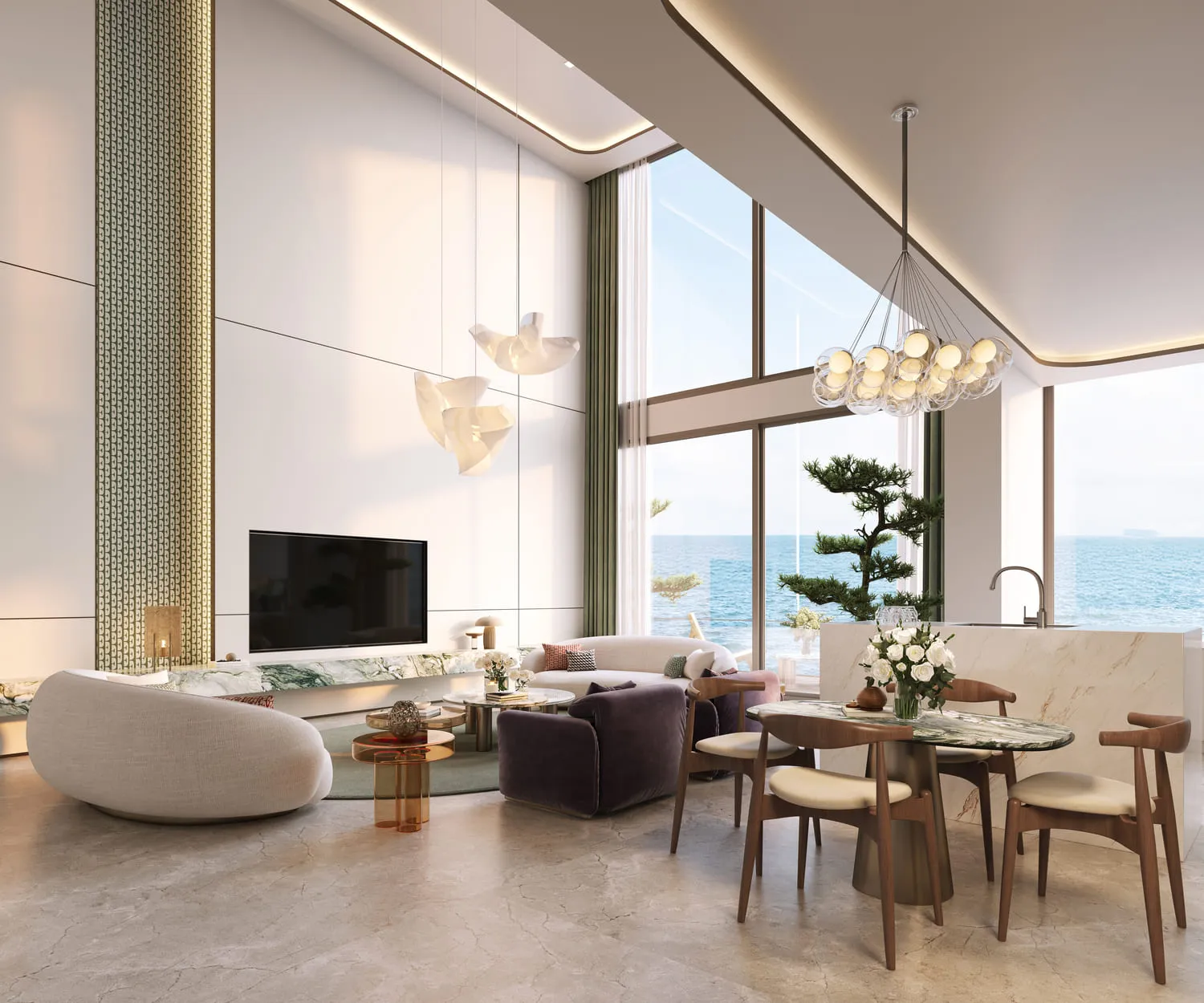 Elle Residences — интерьер гостиной