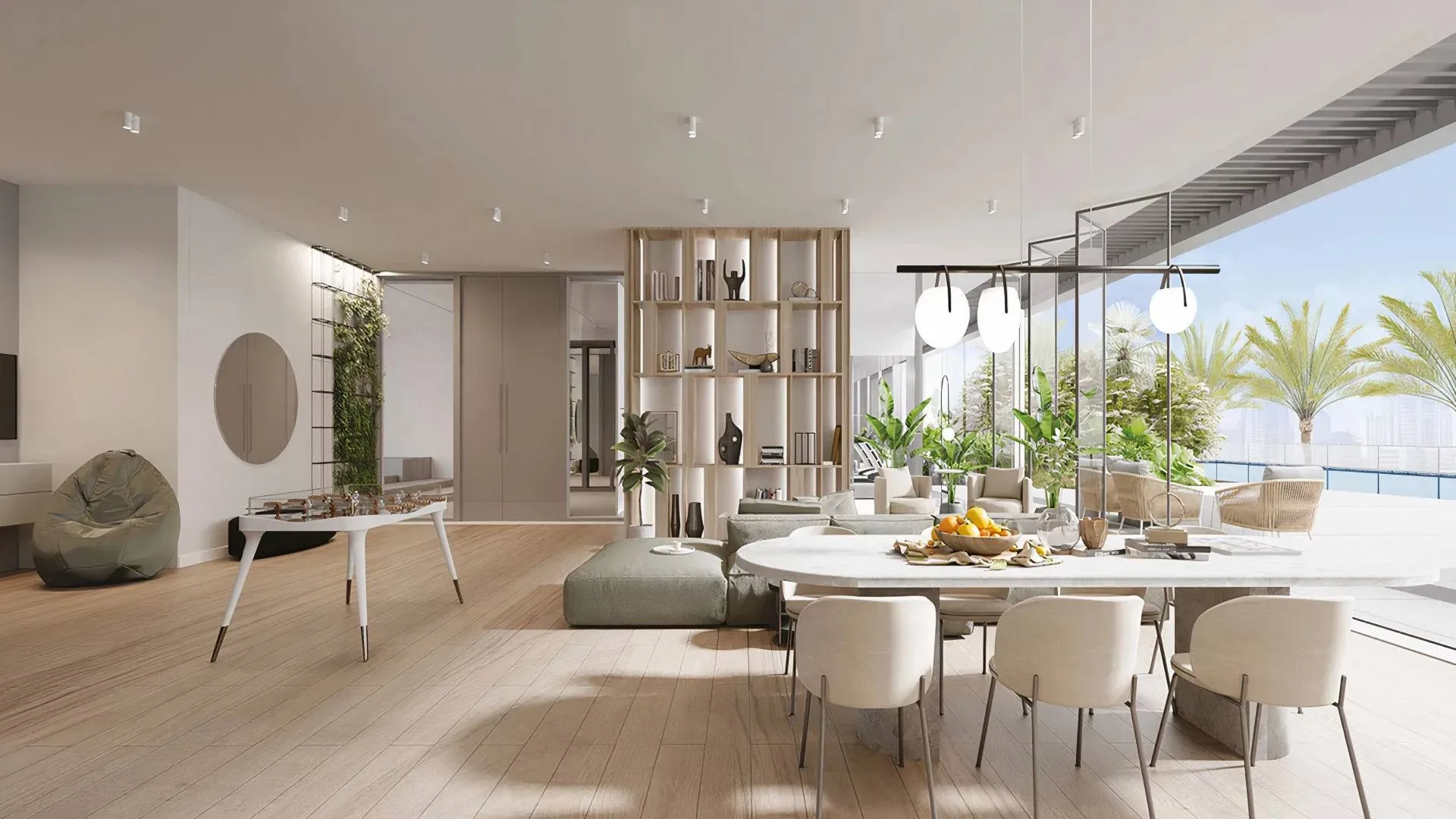 Ellington Beach House — интерьер гостиной