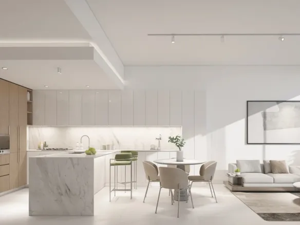 Ellington House IV — кухня-гостиная