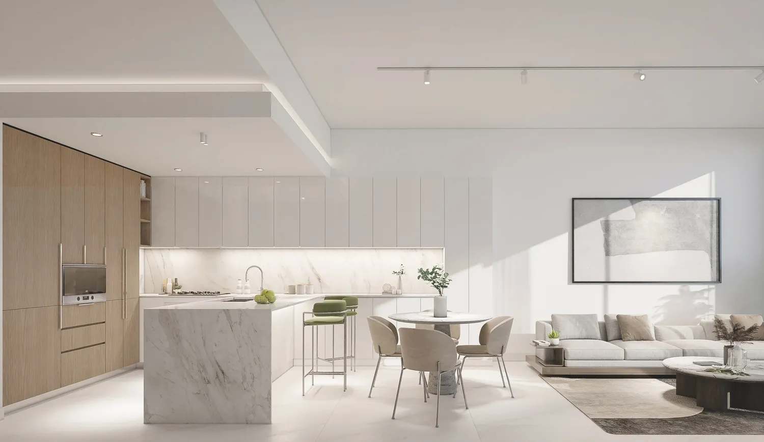 Ellington House IV — кухня-гостиная