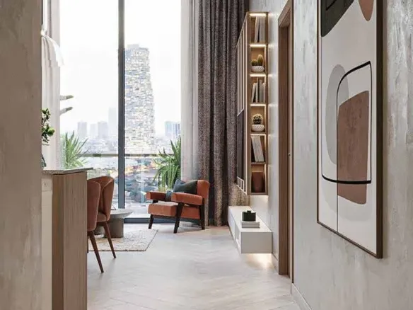 Empire Residences — интерьер гостиной, фото 5