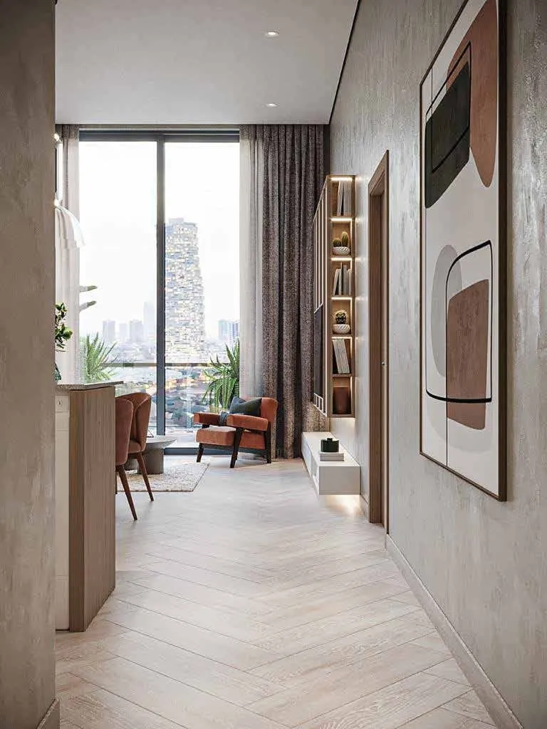 Empire Residences — интерьер гостиной, фото 5