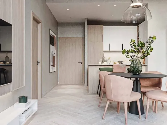 Empire Residences — кухня-гостиная
